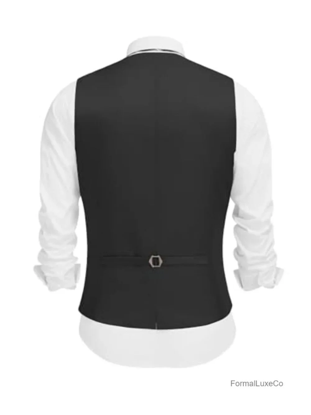 Men's Linen Slim Fit Vest Dress Waistcoat V-Neck Button Suit Vest